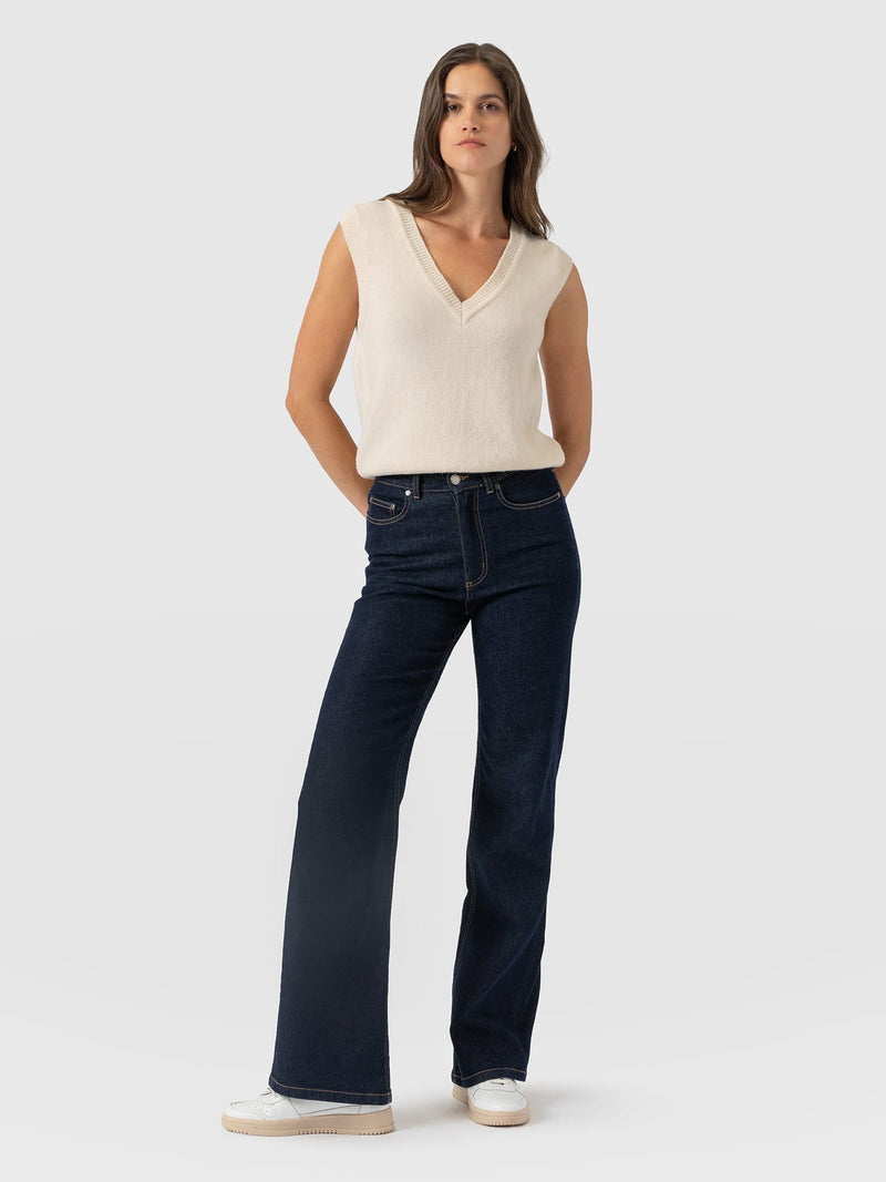 Wide Leg Jean - Indigo Blue - Women's Jeans | Saint and Sofia® UK