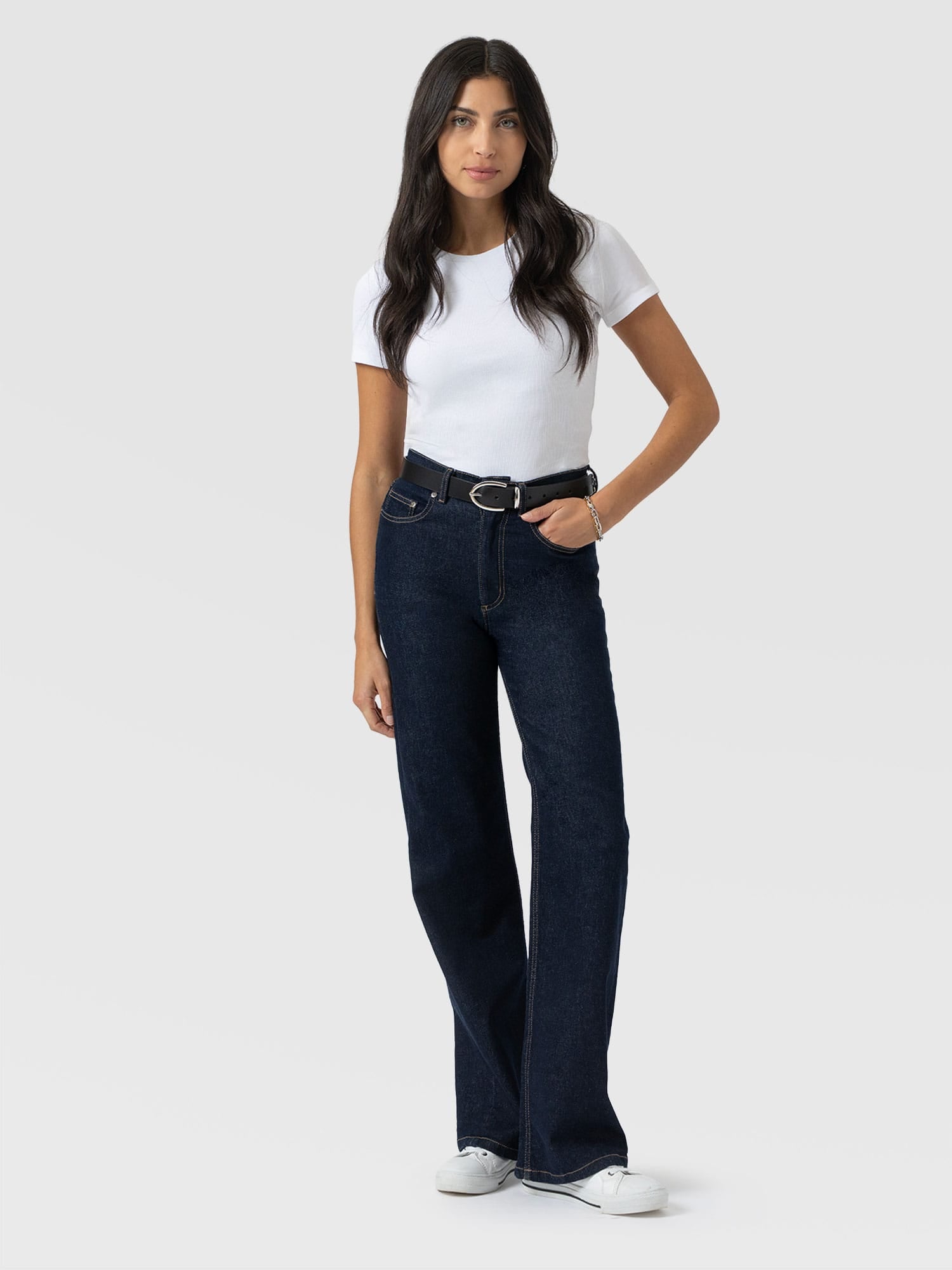 Wide Leg Jean - Indigo Blue