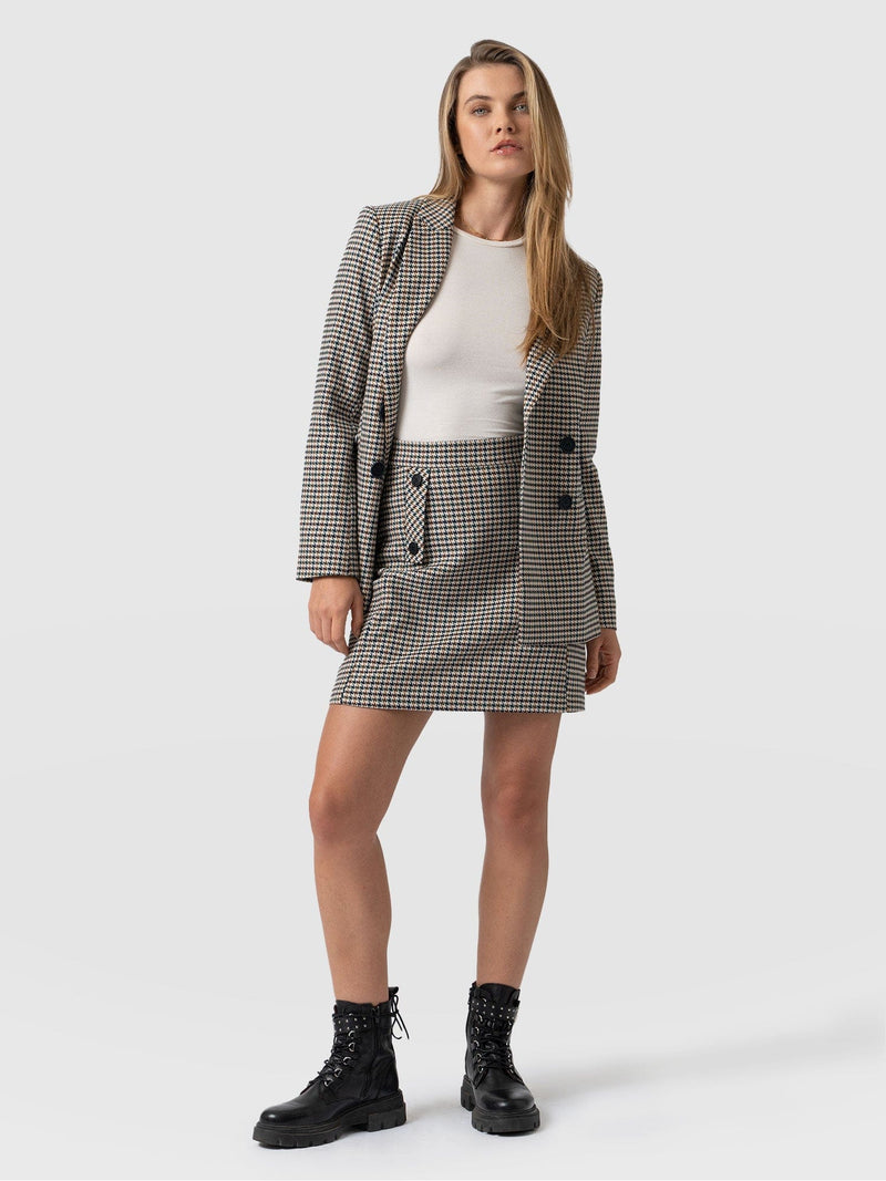 Carnaby Mini Skirt - Saxon Jacquard