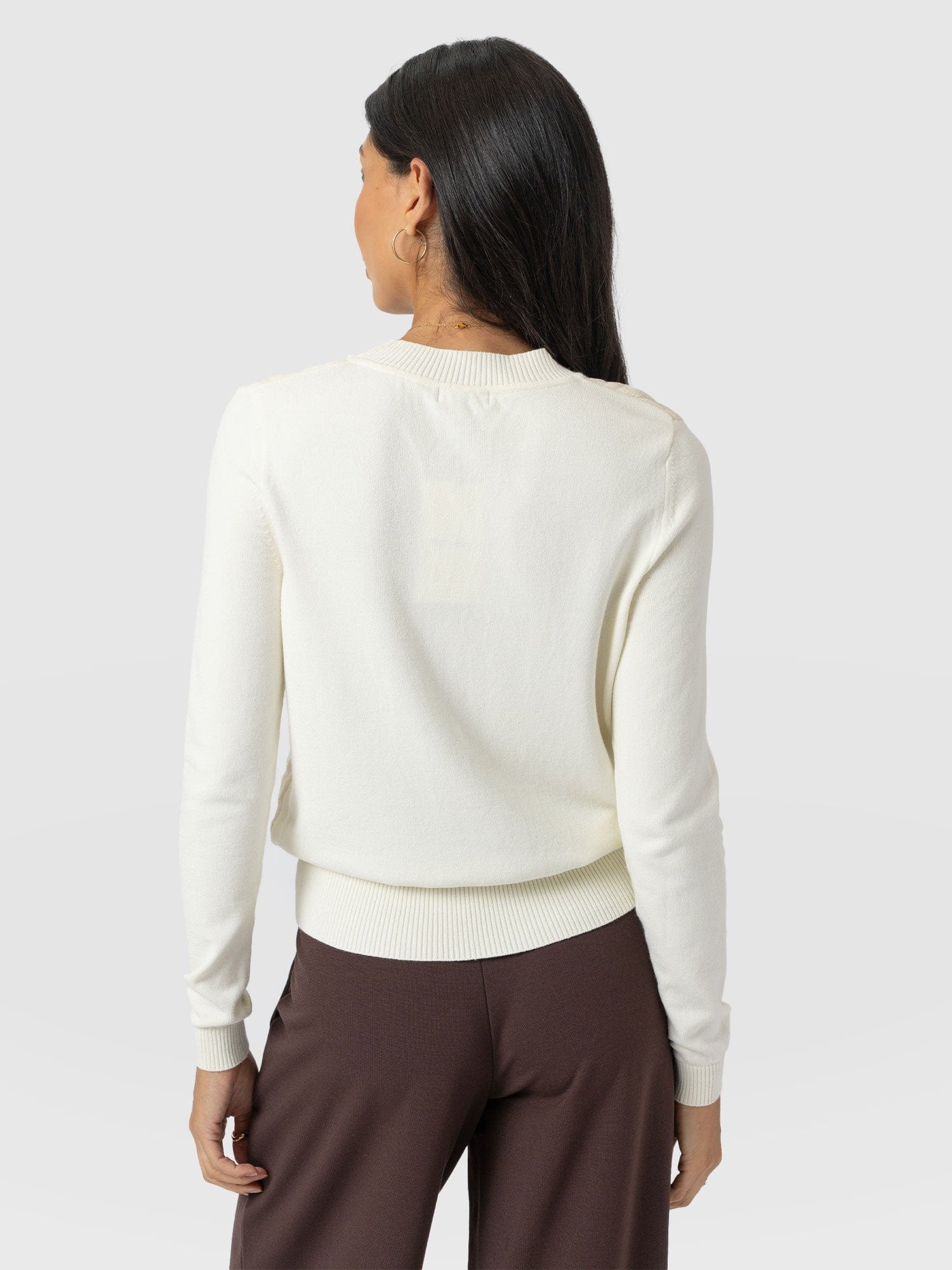 Wren Long Sleeve Knit - Cream