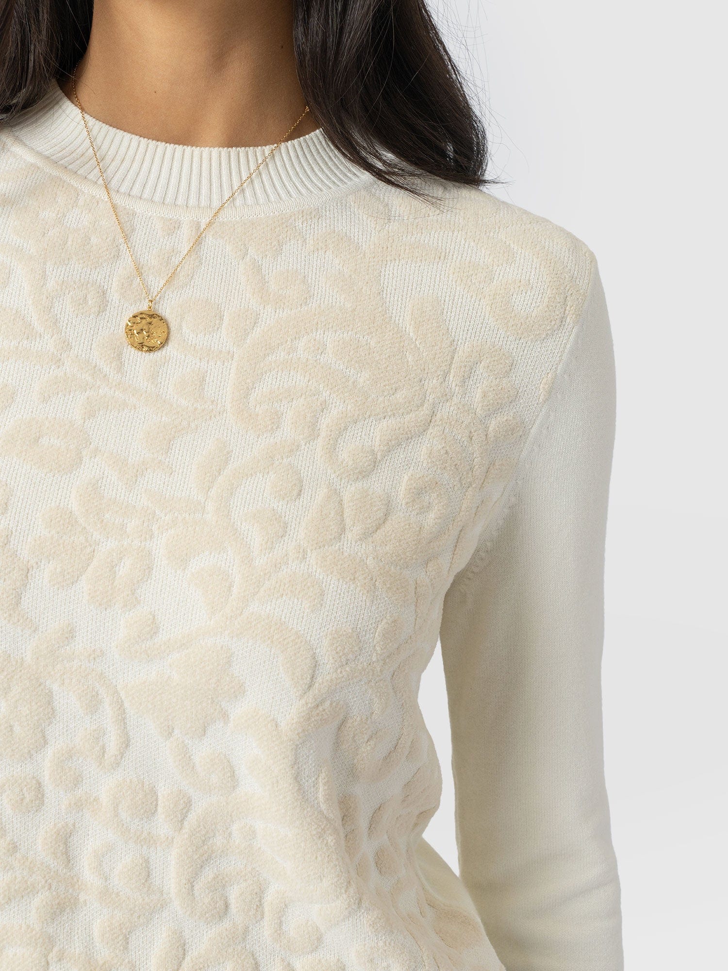 Wren Long Sleeve Knit - Cream