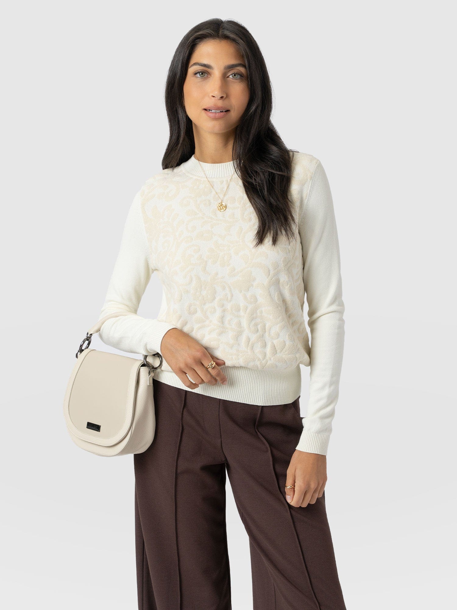 Wren Long Sleeve Knit - Cream