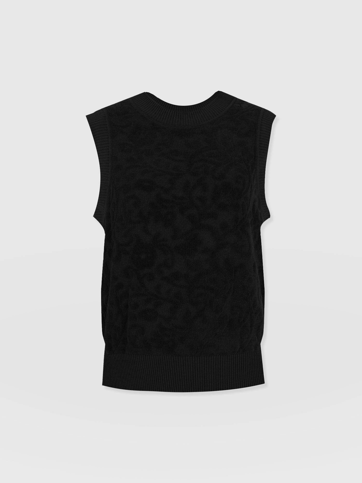 Wren Sleeveless Knit Black - Women's Vests | Saint + Sofia® UK