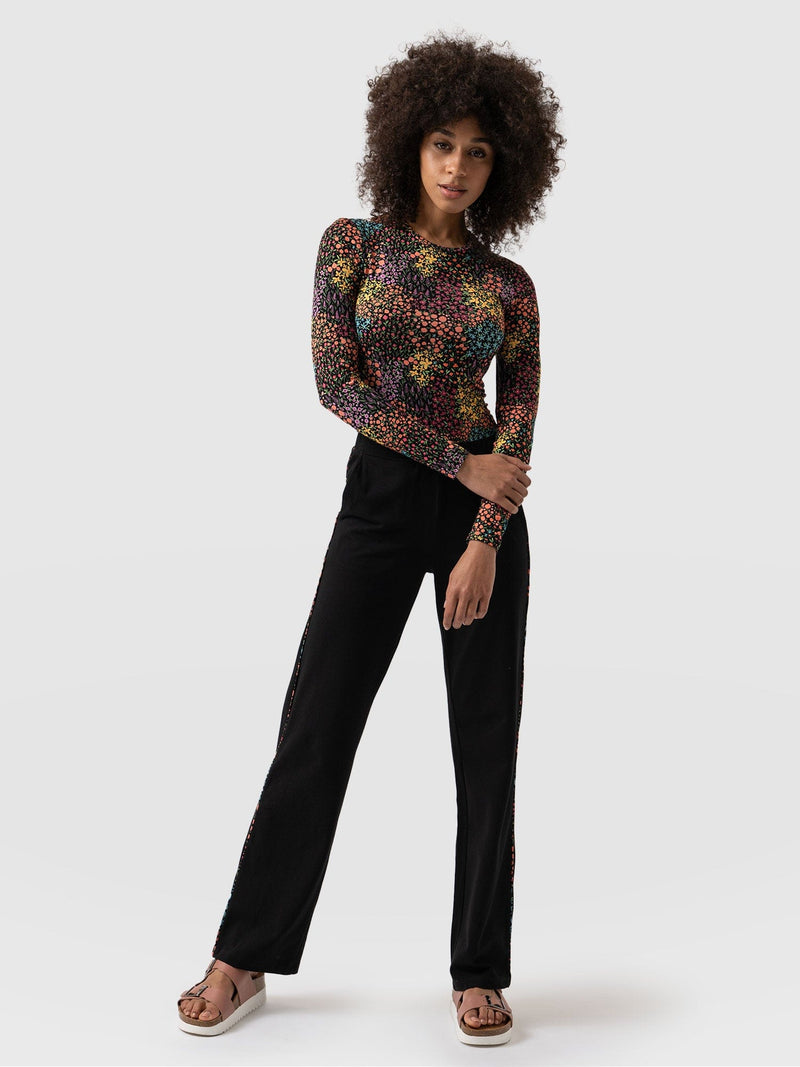 Apartment Pant - Black Ditsy Floral