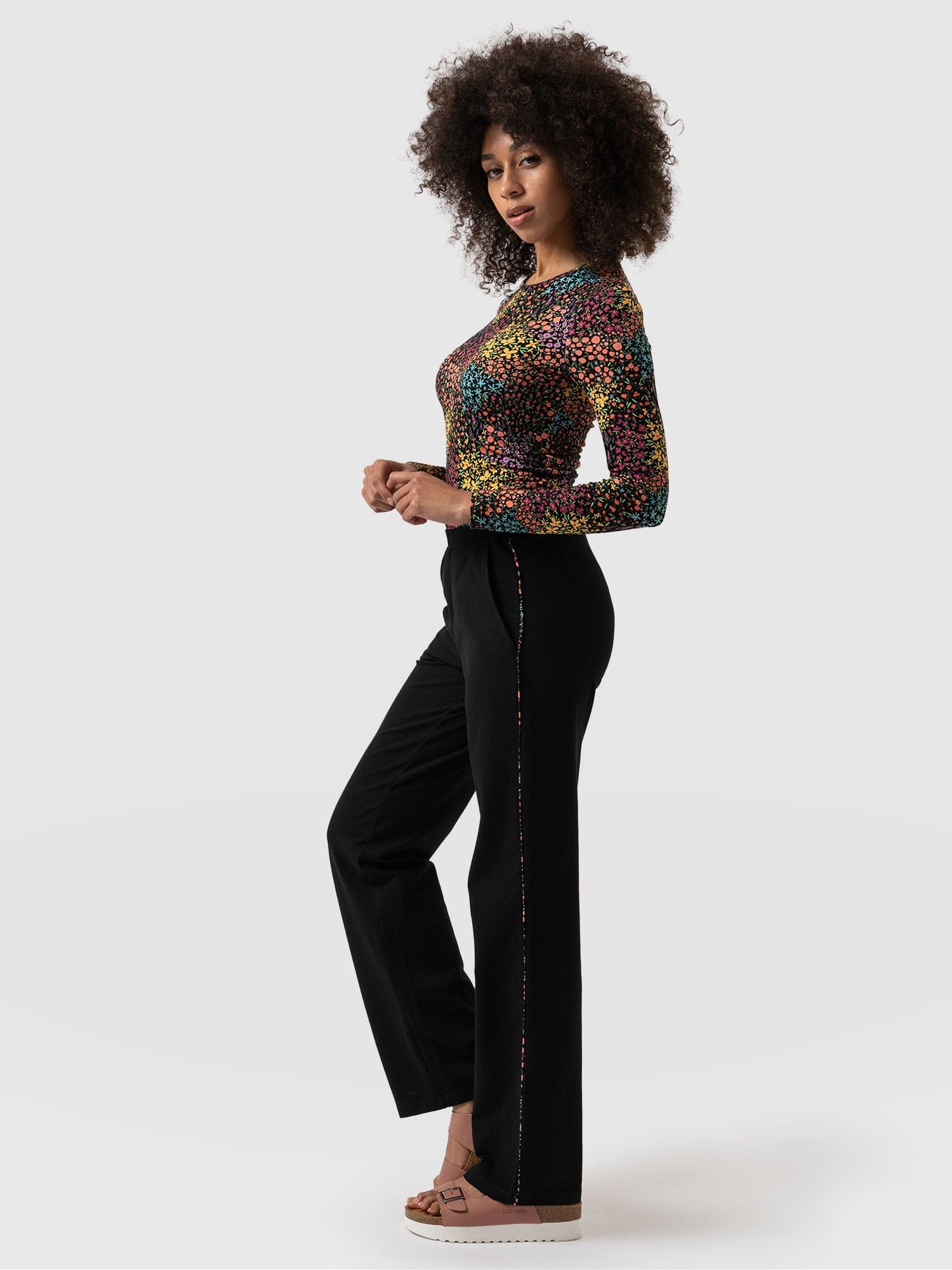 Apartment Pant - Black Ditsy Floral