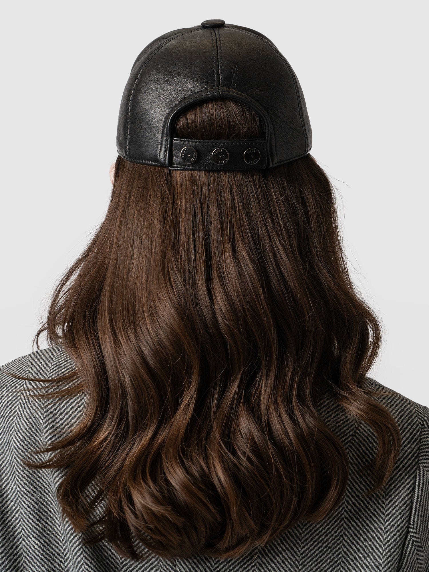 Avalon Leather Baseball Cap Black