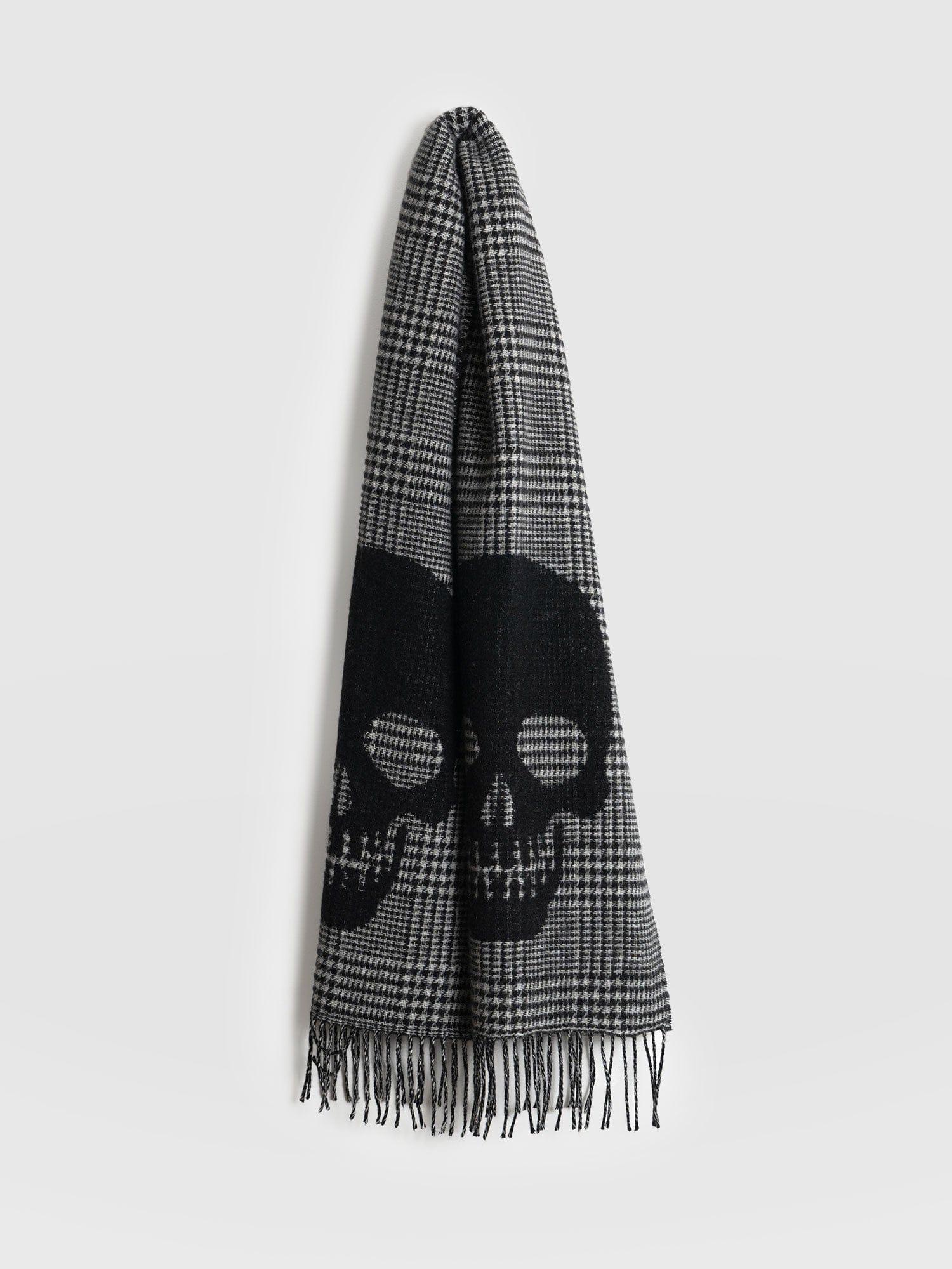 Rock Houndstooth Scarf Black/Grey Women's Scarves Saint