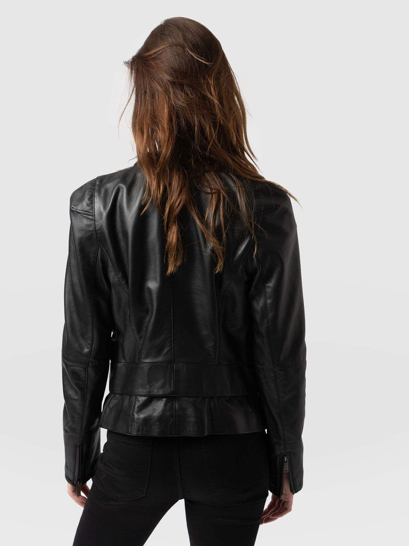 Blane Leather Jacket - Black