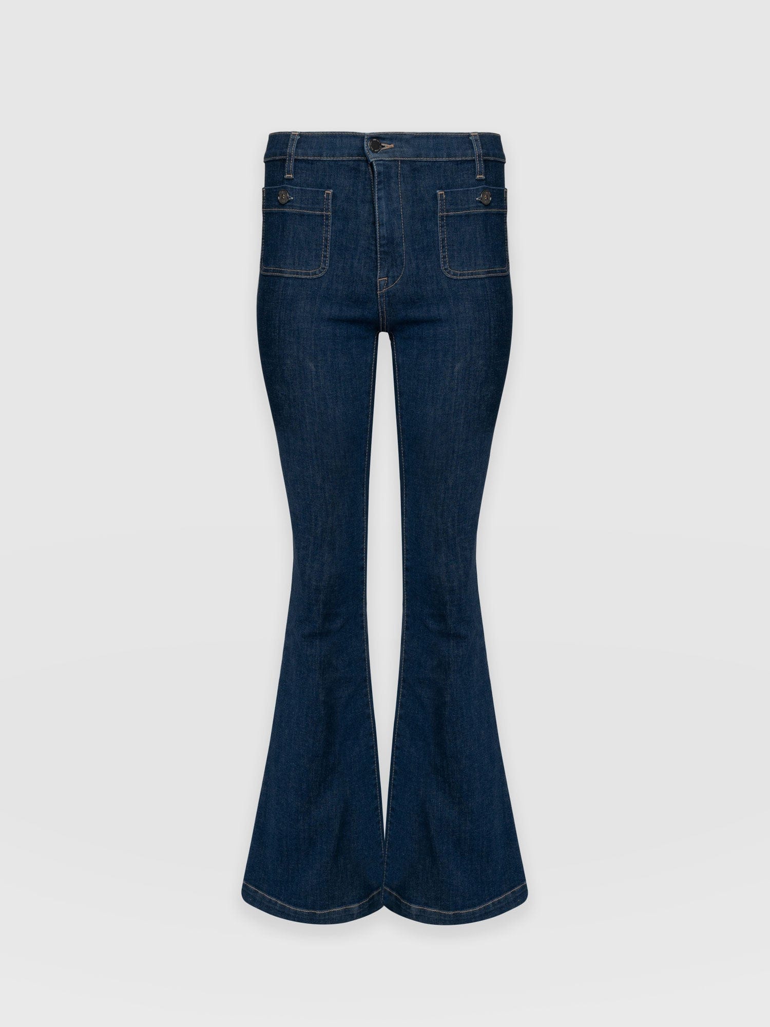 Flare leg 2025 stretch jeans