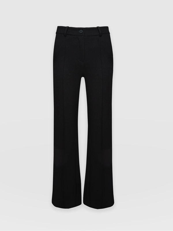 Buy Black Tapered Leg Trousers With Stretch - 22L, Trousers