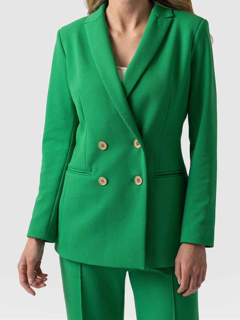 Cambridge Blazer Emerald Green - Women's Blazers | Saint + Sofia® UK ...