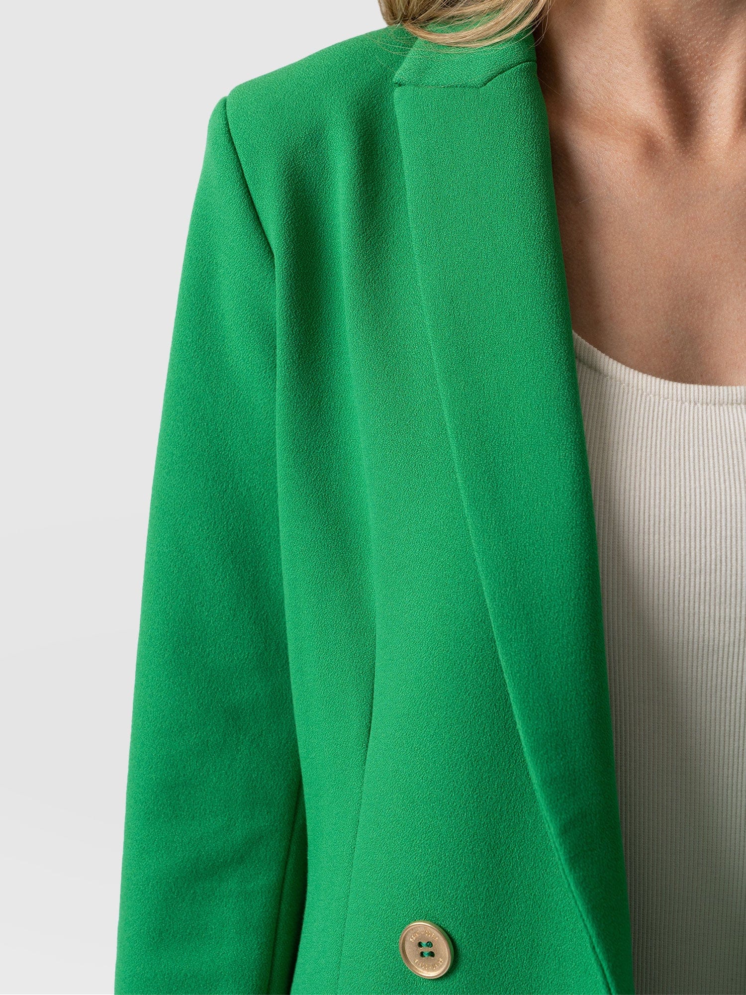 Cambridge Blazer Emerald Green - Women's Blazers | Saint + Sofia® UK ...