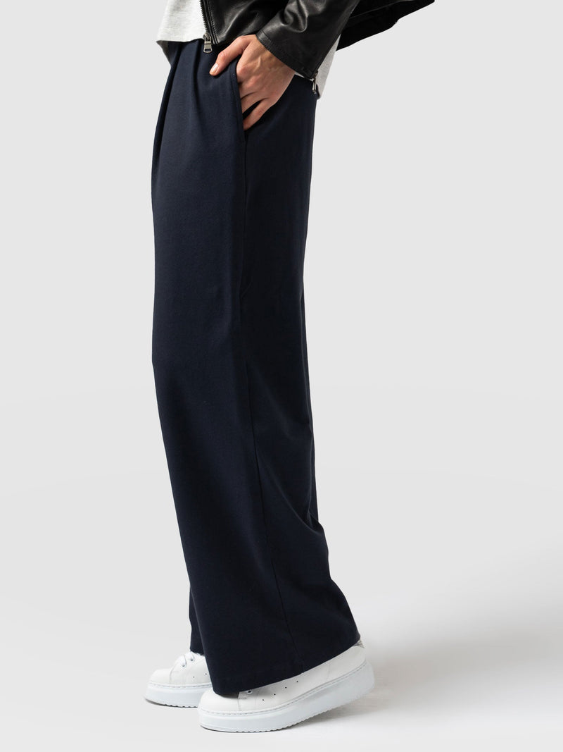 Camden Wide Leg Pant - Navy