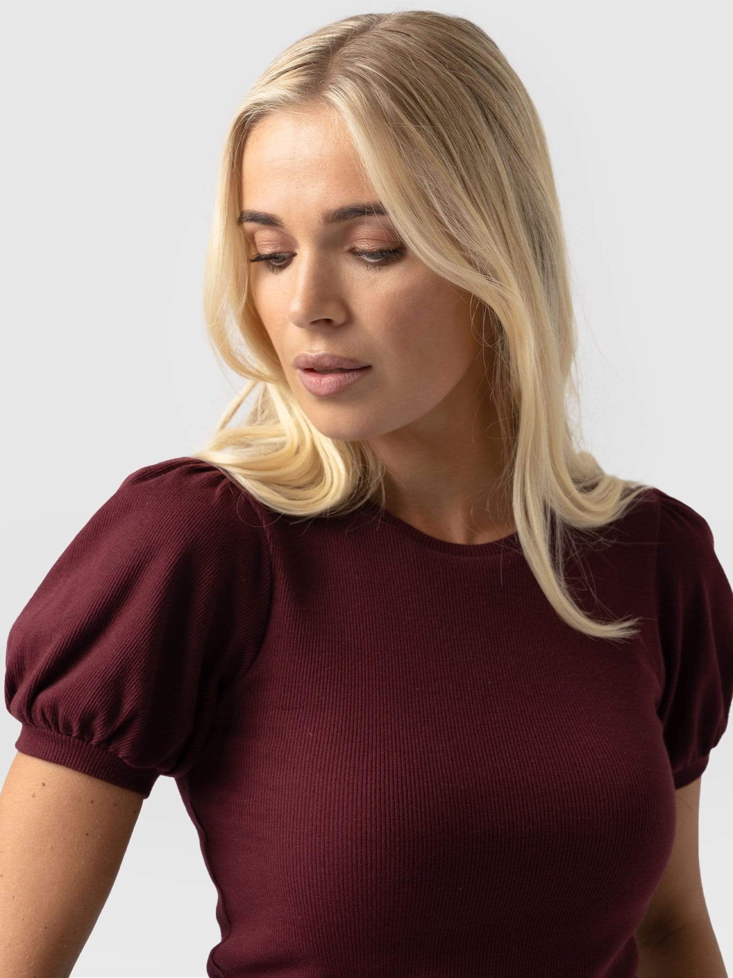 Cavendish Tee Puff Sleeve Pink - Women's T-Shirts | Saint + Sofia® UK