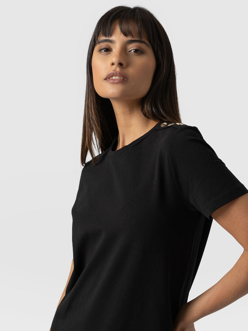 Easy T-Shirt Dress - Black