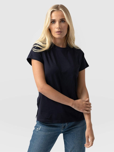 Easy Tee Navy - Women's T-Shirts | Saint + Sofia® UK
