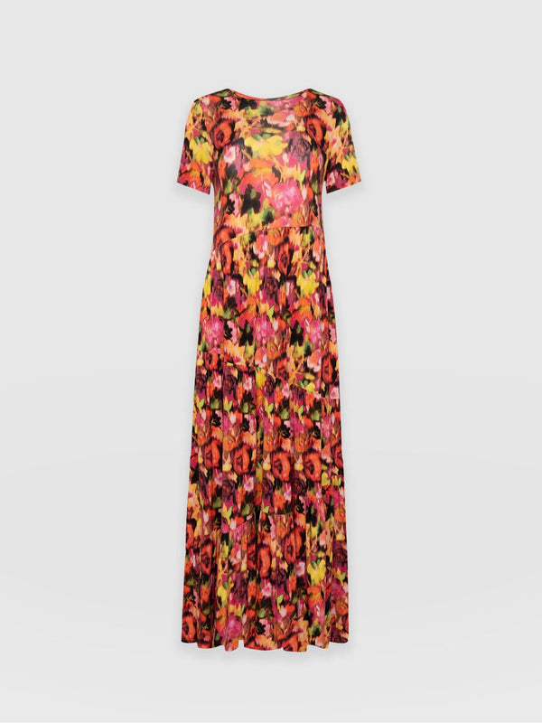 Greenwich Dress Asymmetric - Floral Haze