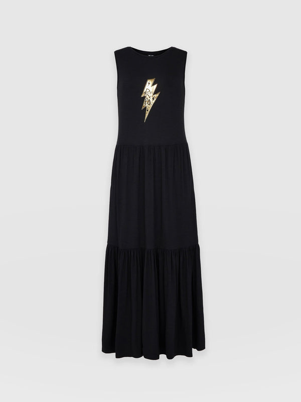 Greenwich Dress - Black Lightning
