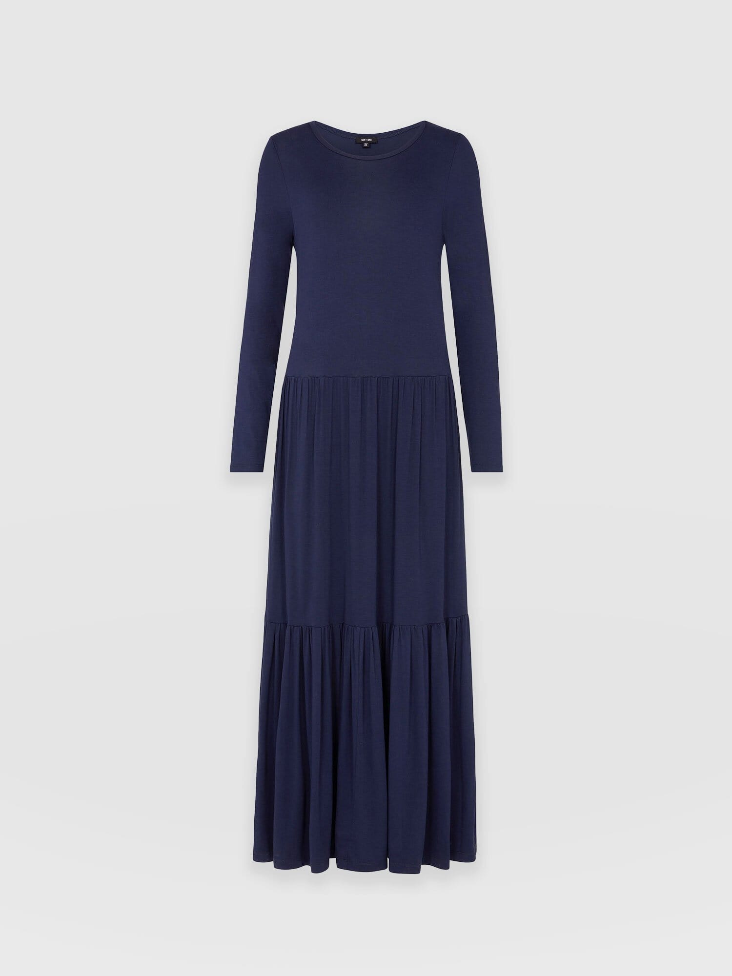 Greenwich Dress Asymmetric Navy - Women's Dresses | Saint + Sofia® UK