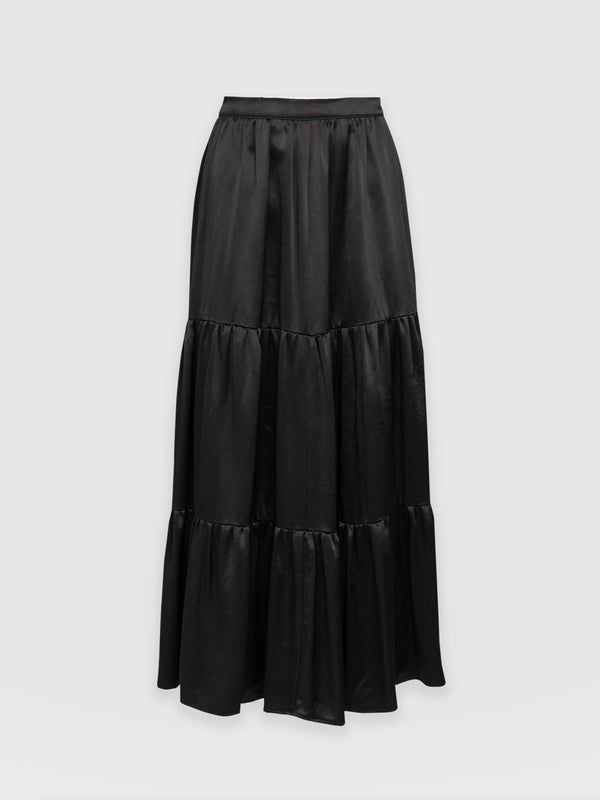 Greenwich Skirt - Glossy Black