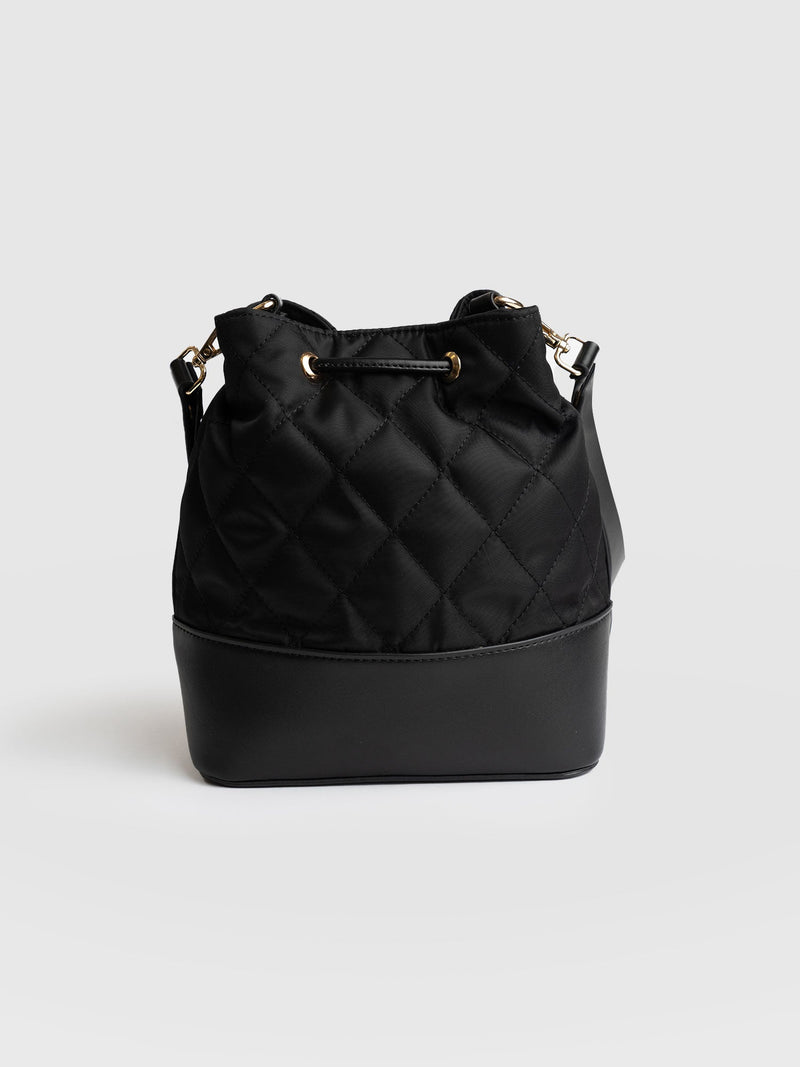Henley Small Bucket Bag - Black Nylon