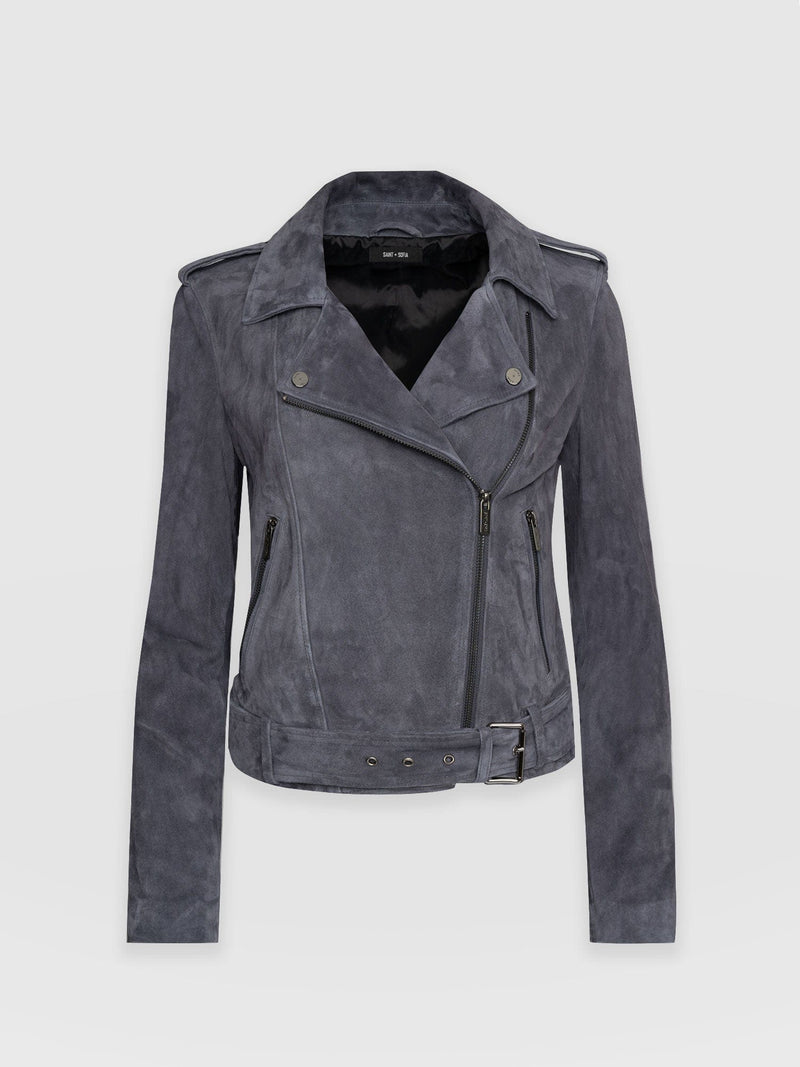Luther Suede Jacket - Charcoal