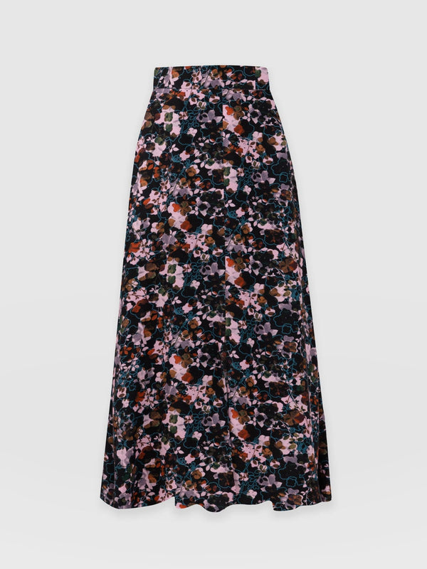 Marina Midi Skirt - Twilight Floral