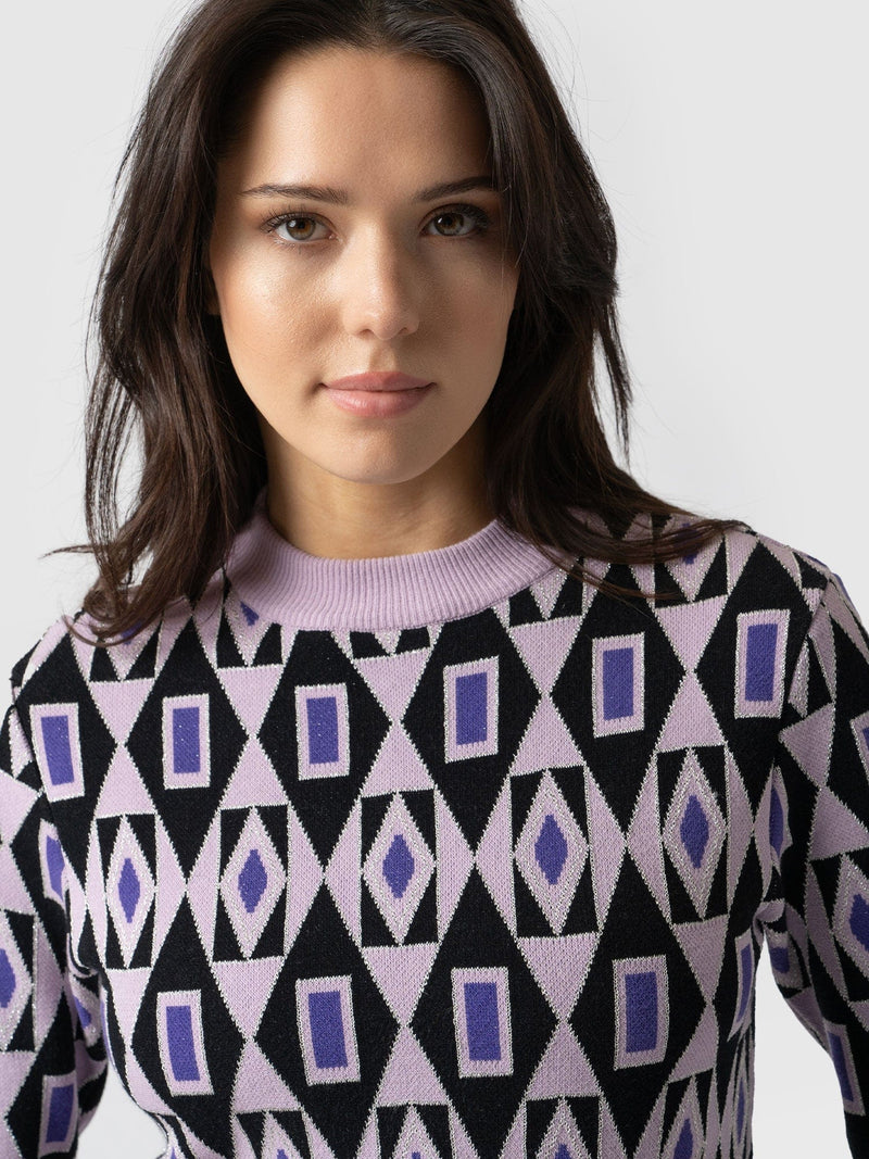 Mila Knit Top - Purple