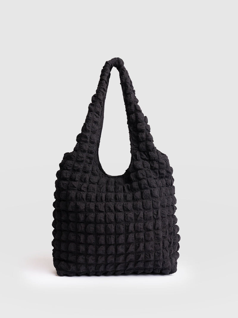 Soho Shoulder Tote Bag - Black