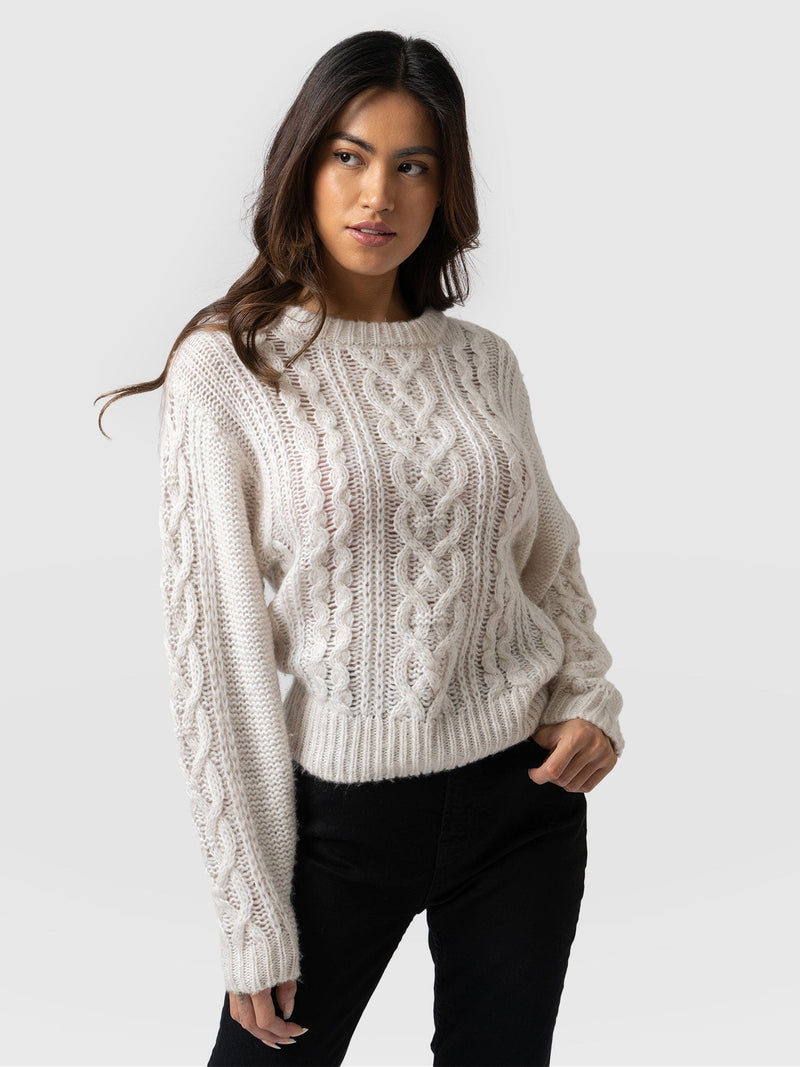 Penny Cable Jumper - Oatmeal