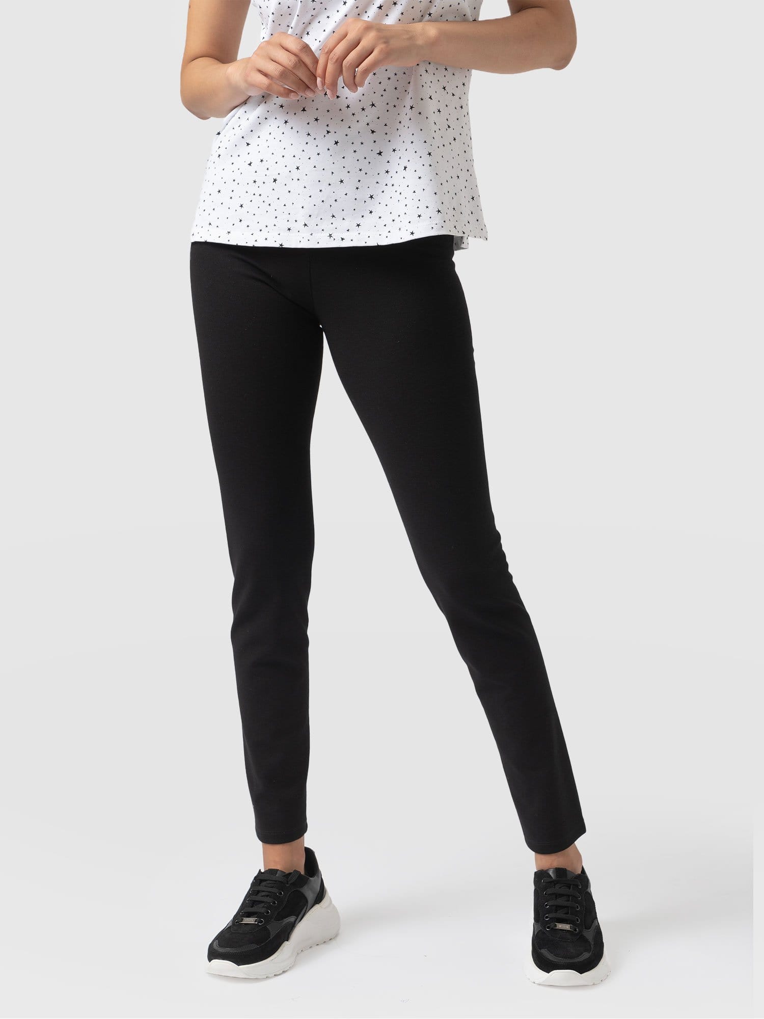 Ladies Plus Size Black Leggings Plain Basic Big And Tall Womens Super Soft  Pants | eBay
