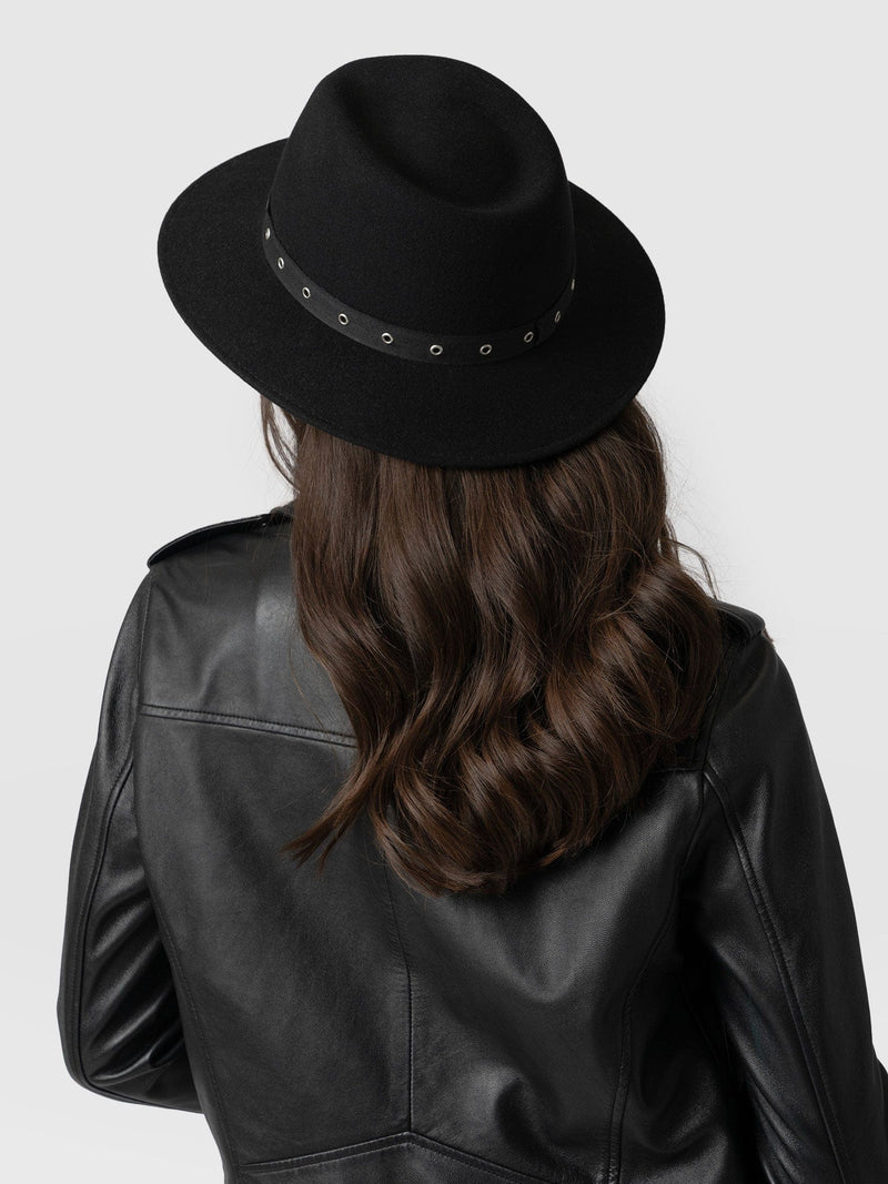 Ramona Studded Hat - Black