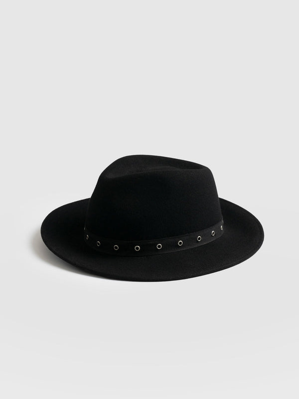 Ramona Studded Hat - Black