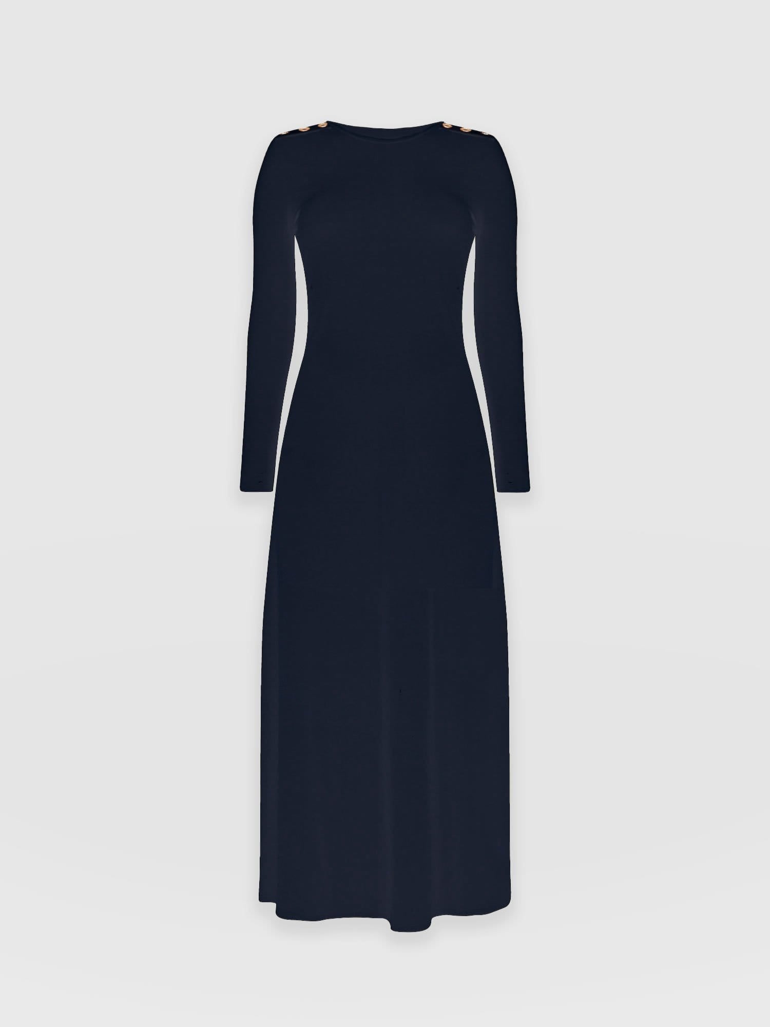 Runway Maxi Dress Navy Women s Dresses Saint Sofia UK