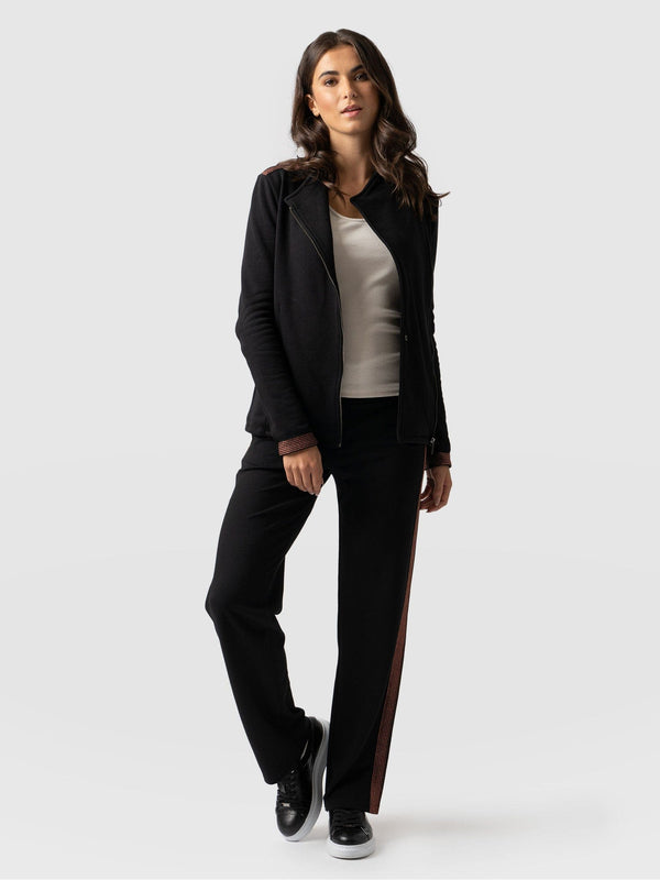 Runway Pant - Black-Bronze