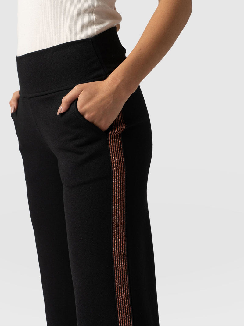 Runway Pant - Black-Bronze