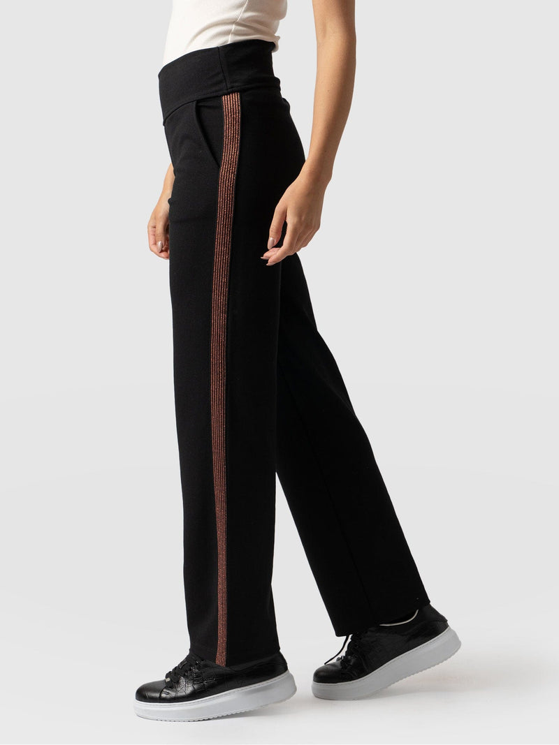 Runway Pant - Black-Bronze
