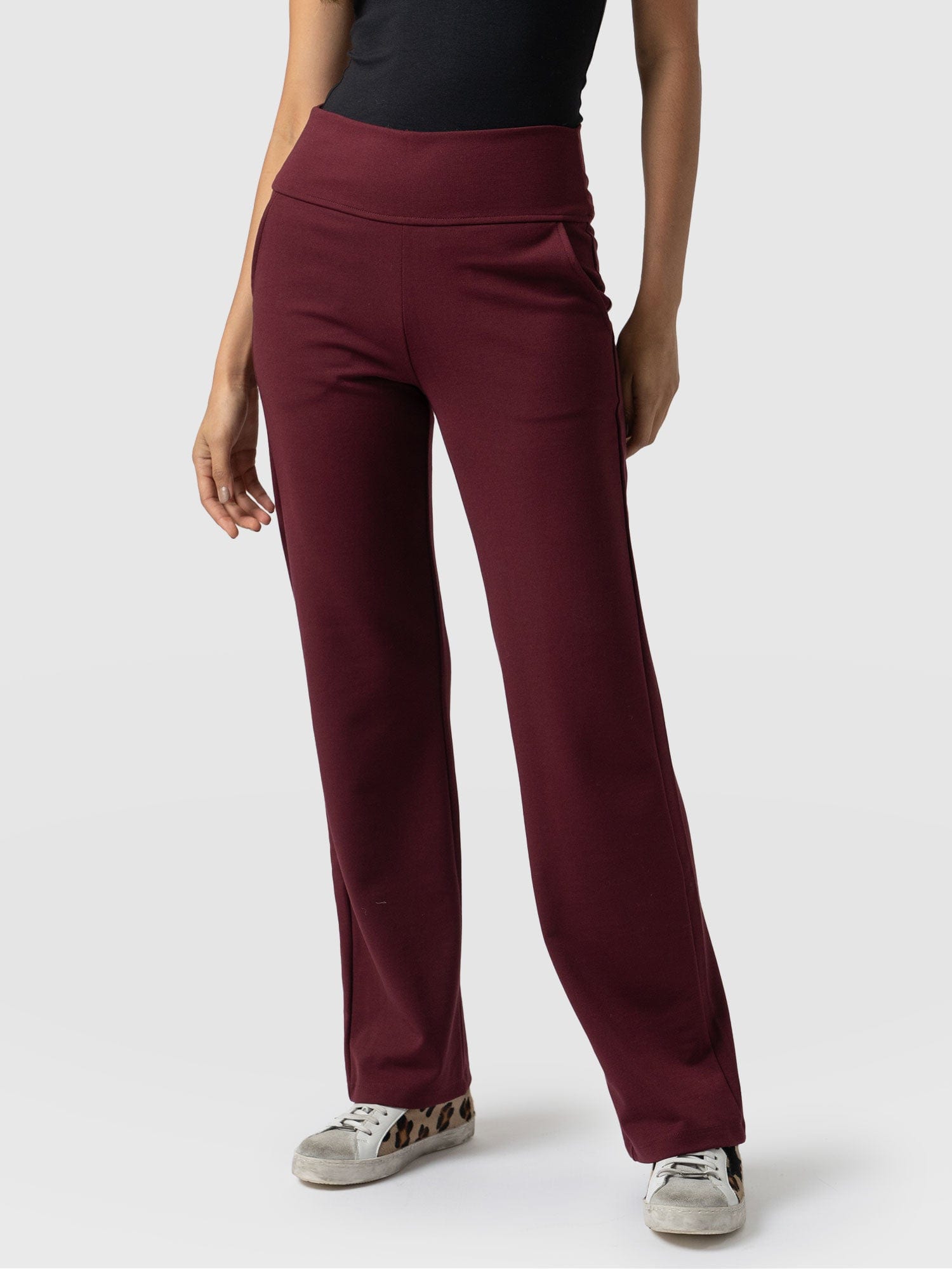 Womans Divided by H&M Super Skinny High Waist burgundy EUR 34 UK 8 trousers  NEW | eBay