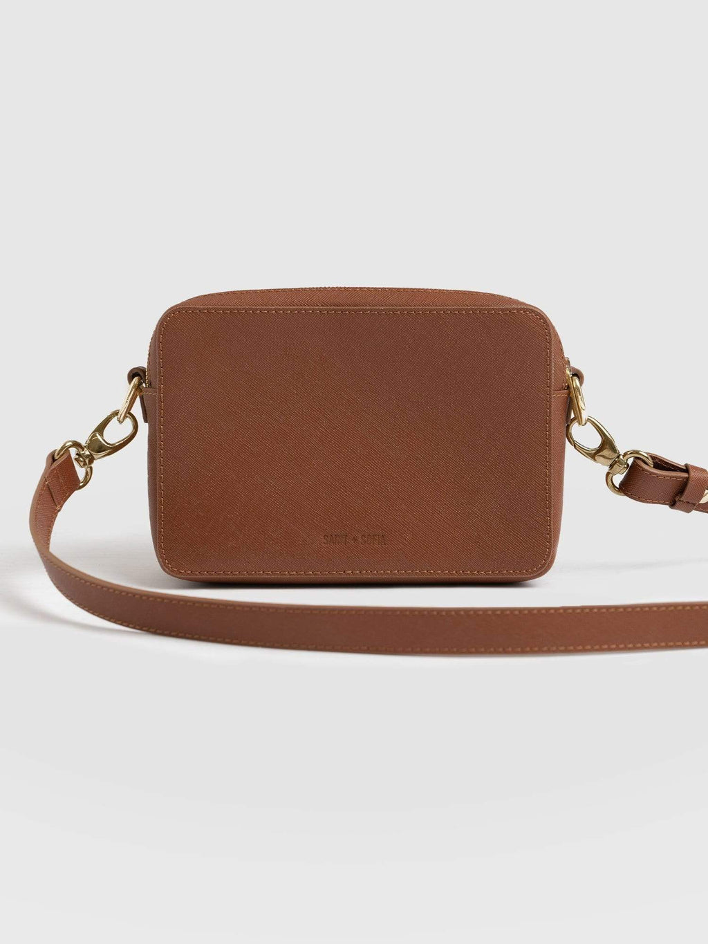 European Saffiano Leather Satchel Shoulder Bag