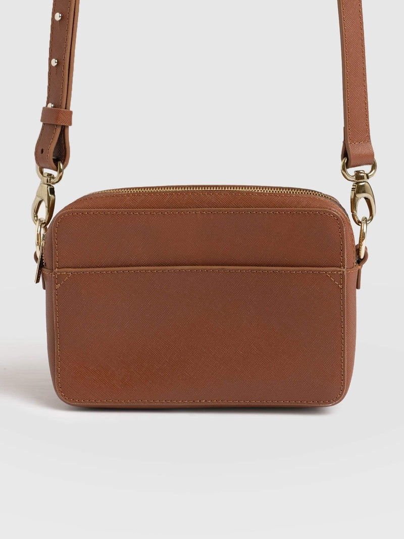 European Saffiano Leather Satchel Shoulder Bag