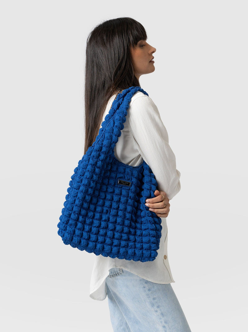 Soho Shoulder Tote Bag - Blue