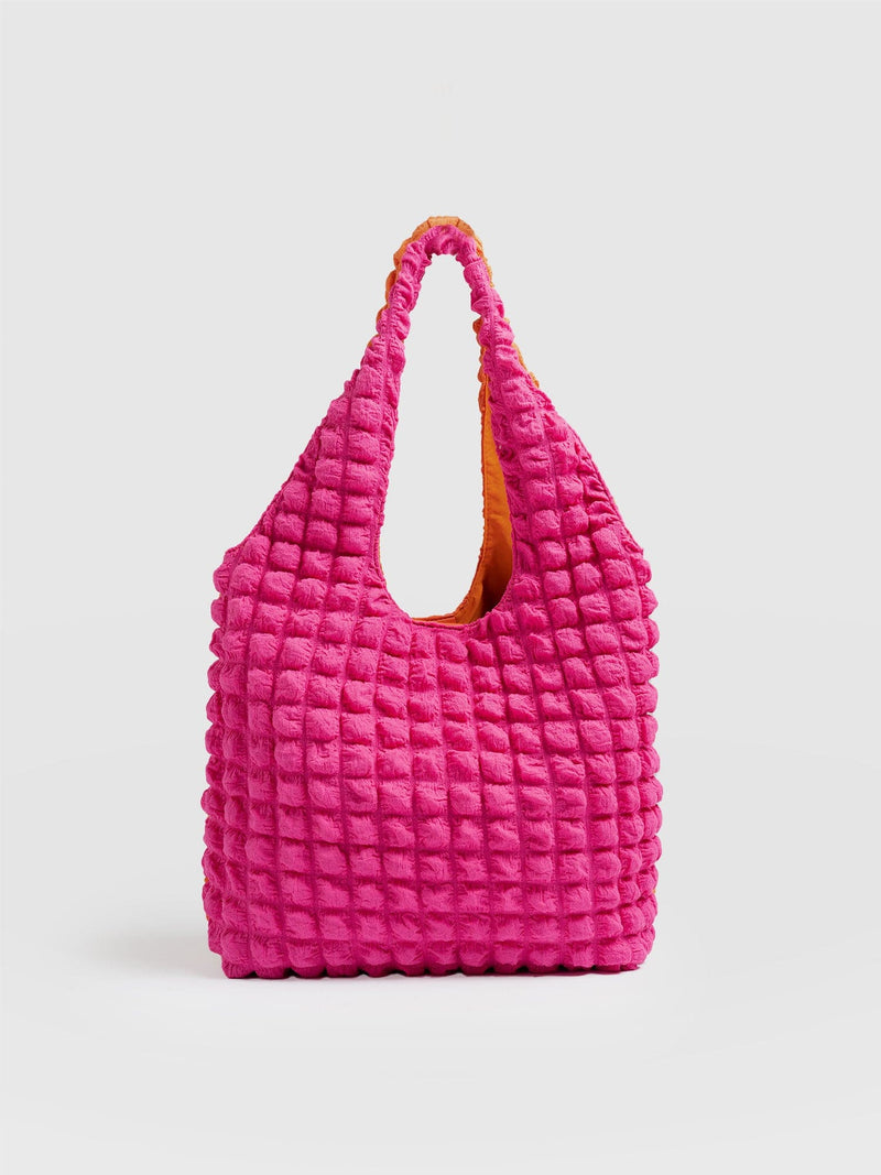 Soho Shoulder Tote Bag - Orange/Pink