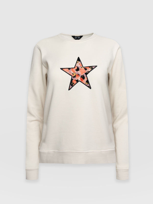 Stellar Sweater - Cream Confetti Petal